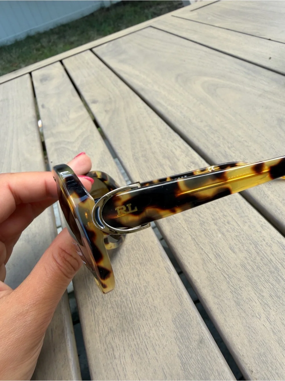 Ralph Lauren Tortoiseshell Round Sunglasses with Brown Lenses